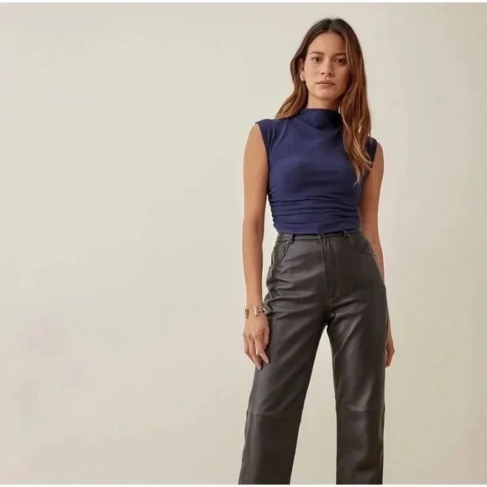 Reformation Lindy top in Danube - size XS